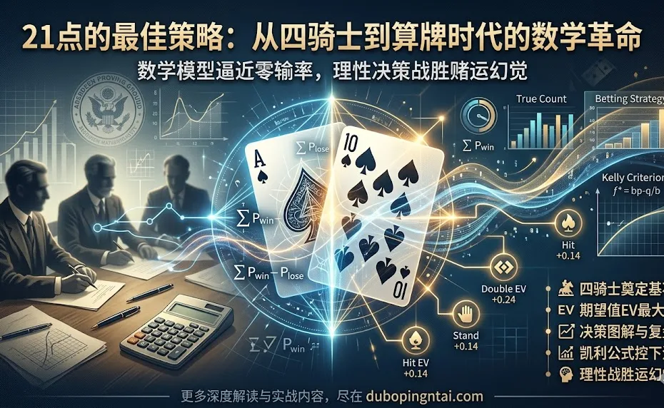 21点的最佳策略：从四骑士到算牌时代的数学革命