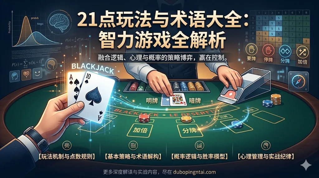 21点玩法与术语大全——逻辑、心理与概率的智力游戏全解析