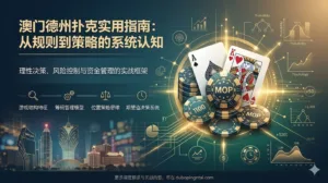 澳门德州扑克实用指南：从规则到策略的系统认知