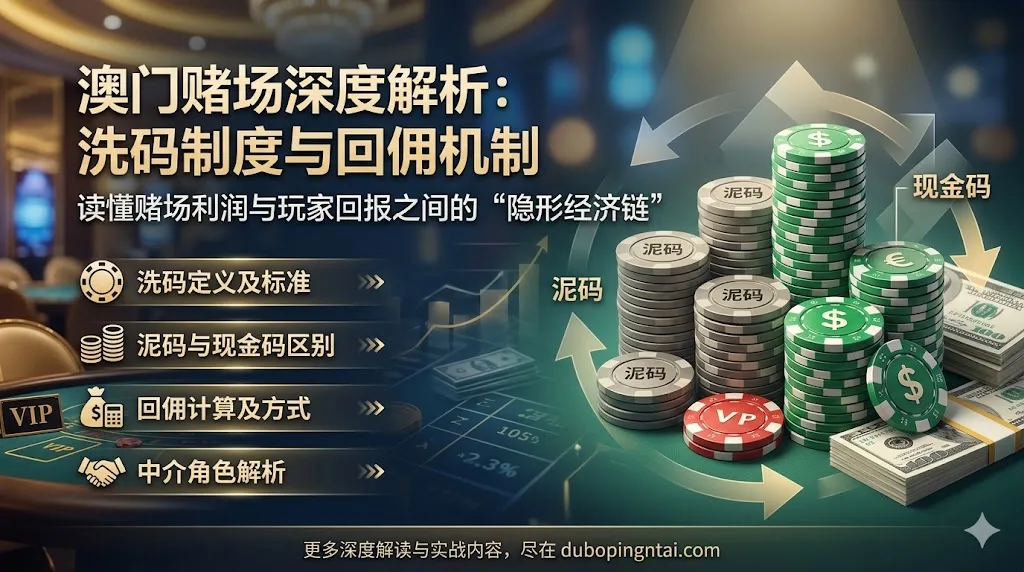 澳门赌场攻略:深度解析“洗码制度”与回佣机制