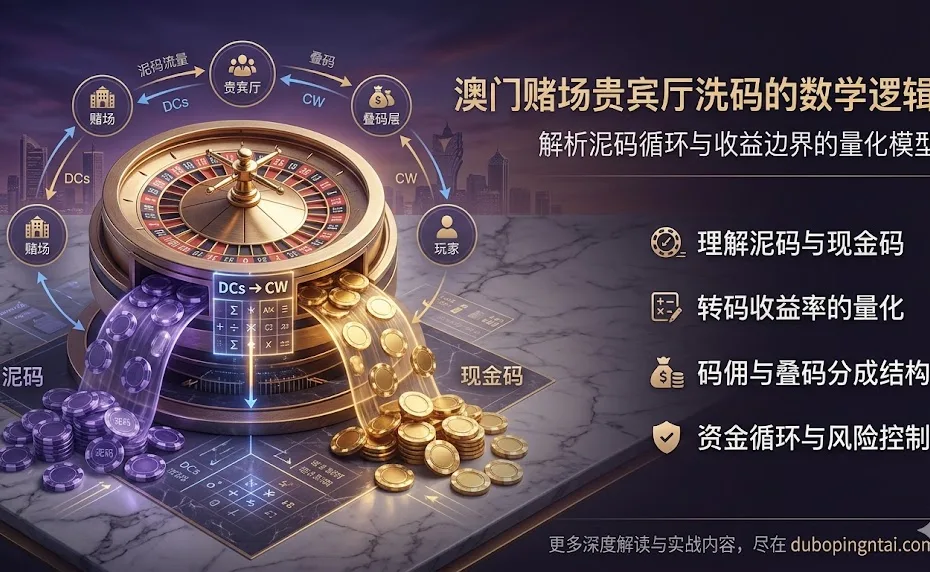 澳门赌场贵宾厅洗码的数学逻辑