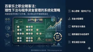 百家乐之职业赌客法：理性下注与程序资金管理的系统化策略