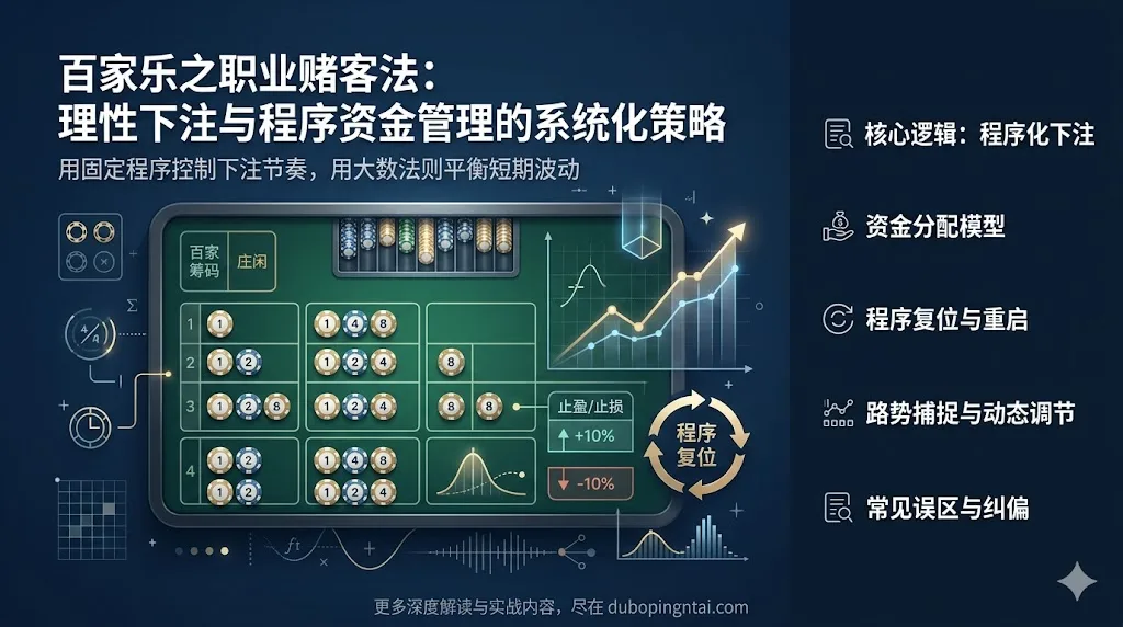 百家乐之职业赌客法：理性下注与程序资金管理的系统化策略