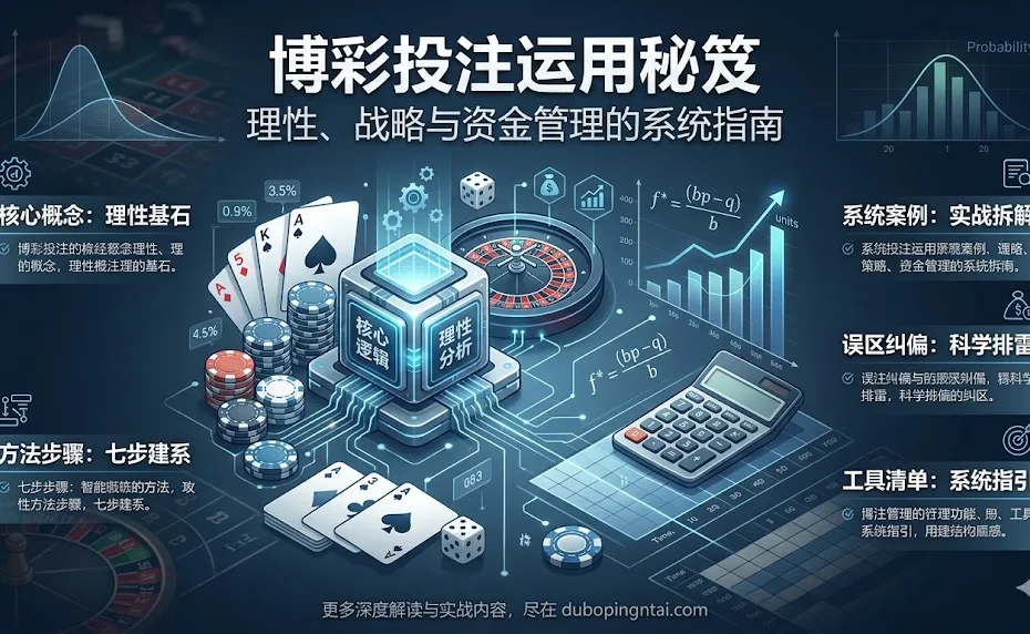 博彩投注运用秘笈：理性、战略与资金管理的系统指南