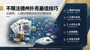 不限注德州扑克的最佳技巧 ——从概率、心理到策略体系的完整指南