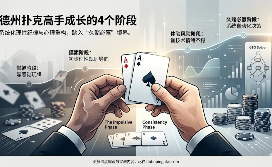 成为德州扑克高手的几个必须经过的4个阶段