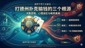 打德州扑克输钱的三个根源：决策逻辑、心理误区与概率真相