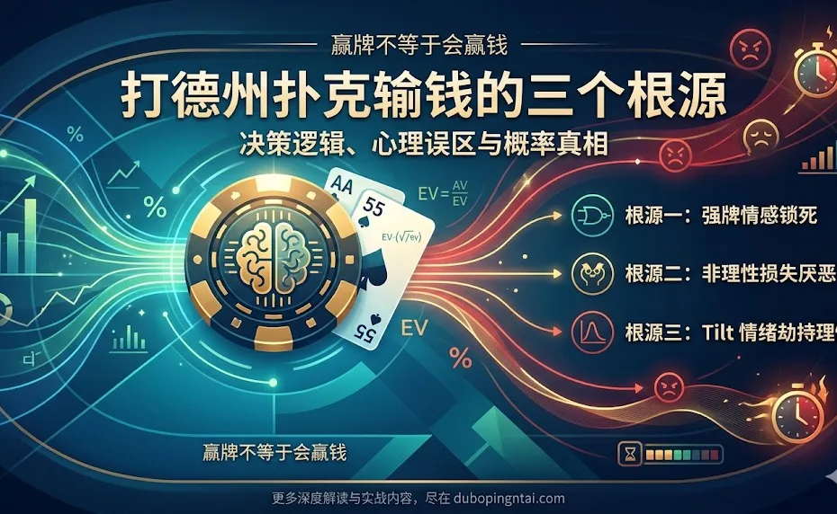 打德州扑克输钱的三个根源：决策逻辑、心理误区与概率真相