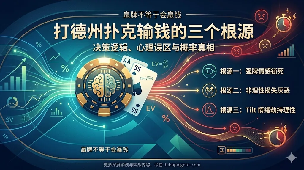 打德州扑克输钱的三个根源：决策逻辑、心理误区与概率真相
