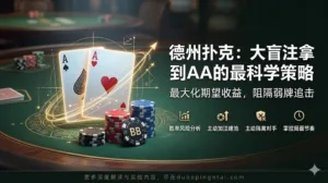 德州扑克：大盲注拿到AA的最科学策略