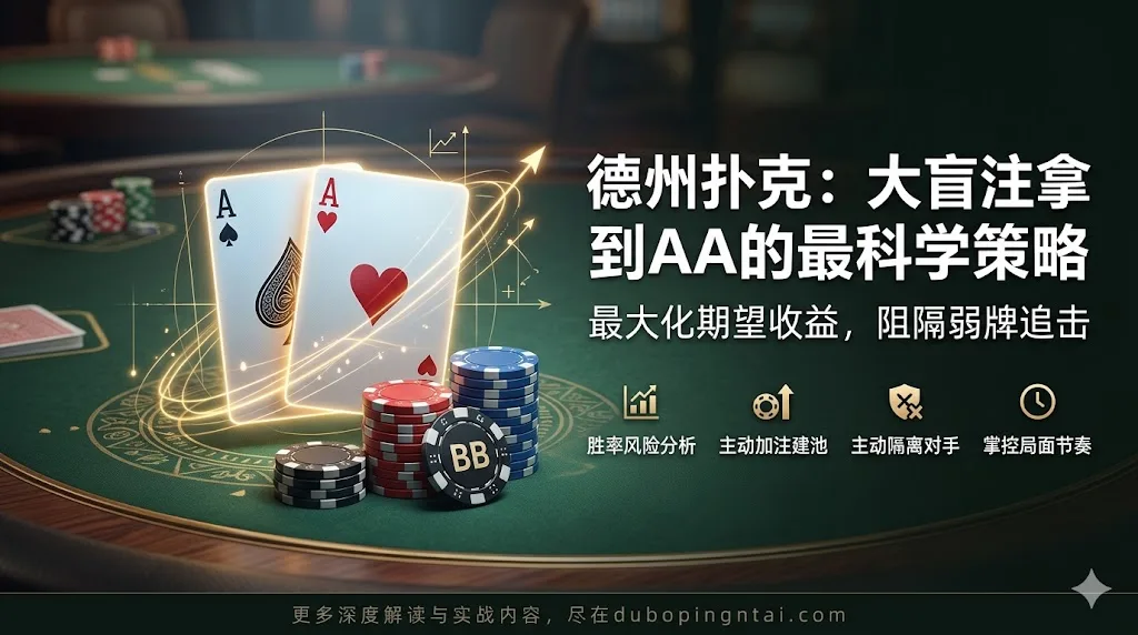 德州扑克：大盲注拿到AA的最科学策略