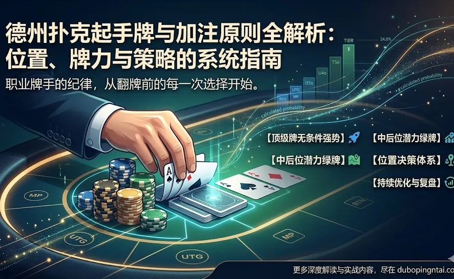 德州扑克起手牌与加注原则全解析：位置、牌力与策略的系统指南