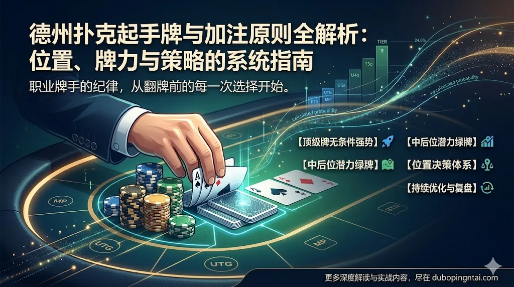 德州扑克起手牌与加注原则全解析：位置、牌力与策略的系统指南