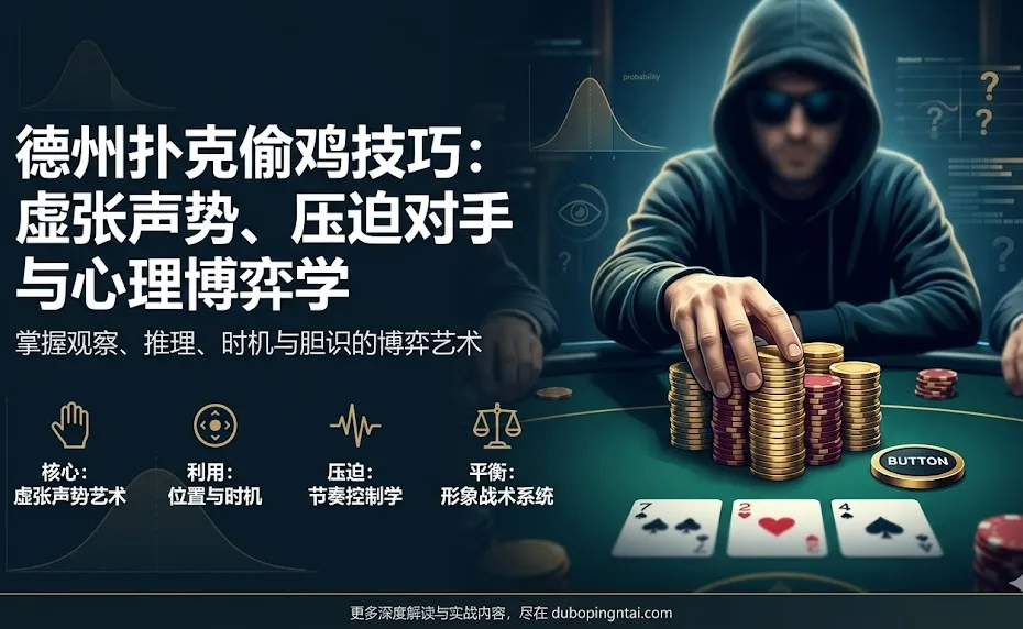 德州扑克偷鸡技巧——虚张声势、先发制人、压迫对手