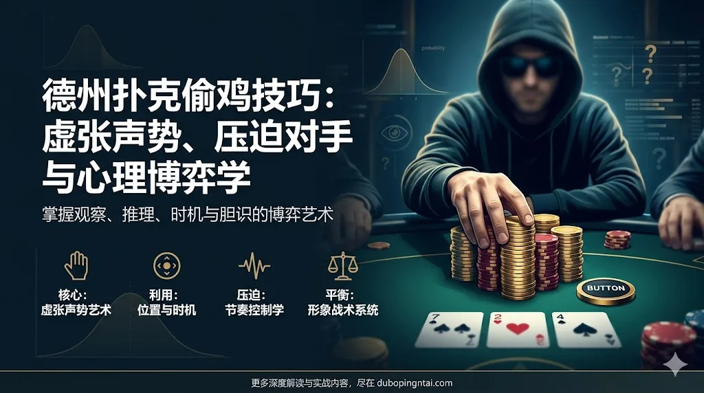 德州扑克偷鸡技巧——虚张声势、先发制人、压迫对手