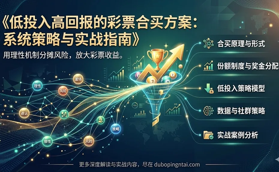 低投入高回报的彩票合买方案：系统策略与实战指南