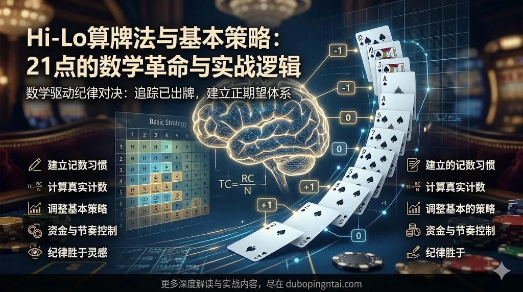 Hi-Lo算牌法与基本策略：21点的数学革命与实战逻辑