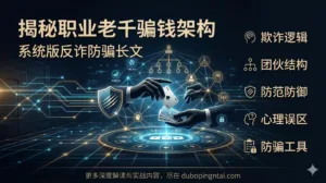 揭秘职业老千骗钱架构（系统版反诈防骗长文）