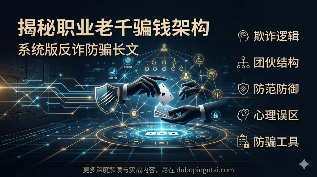 揭秘职业老千骗钱架构（系统版反诈防骗长文）
