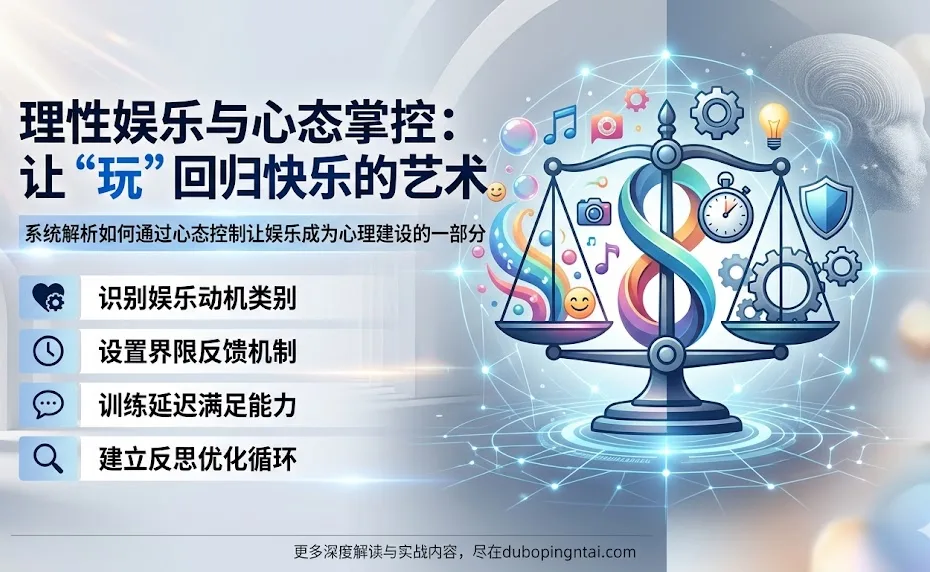 理性娱乐与心态掌控：让“玩”回归快乐的艺术