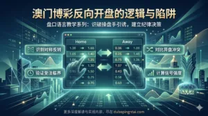 盘口语言教学系列八——澳门博彩反向开盘的逻辑与陷阱