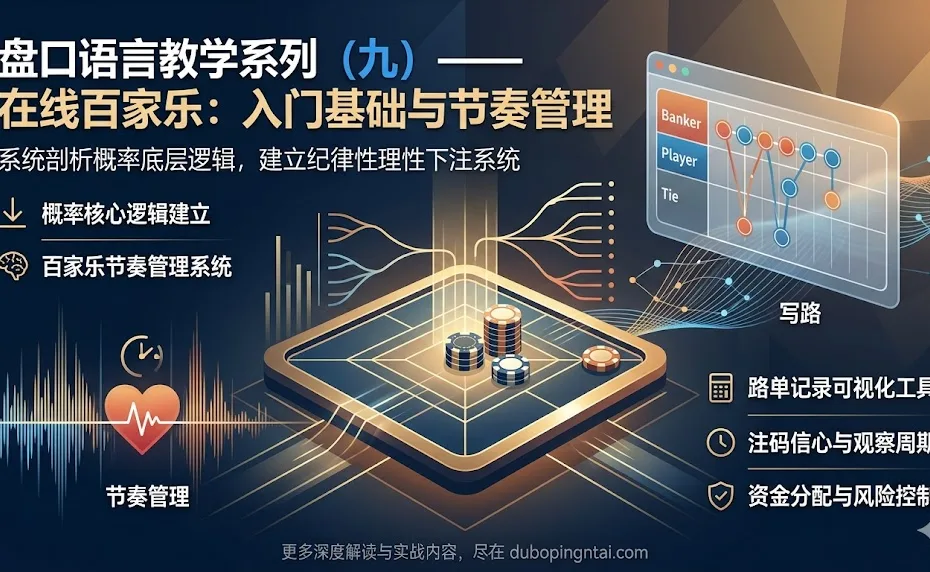 盘口语言教学系列九——在线百家乐的入门基础与节奏管理