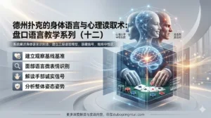 盘口语言教学系列十二——德州扑克的身体语言与心理读取术