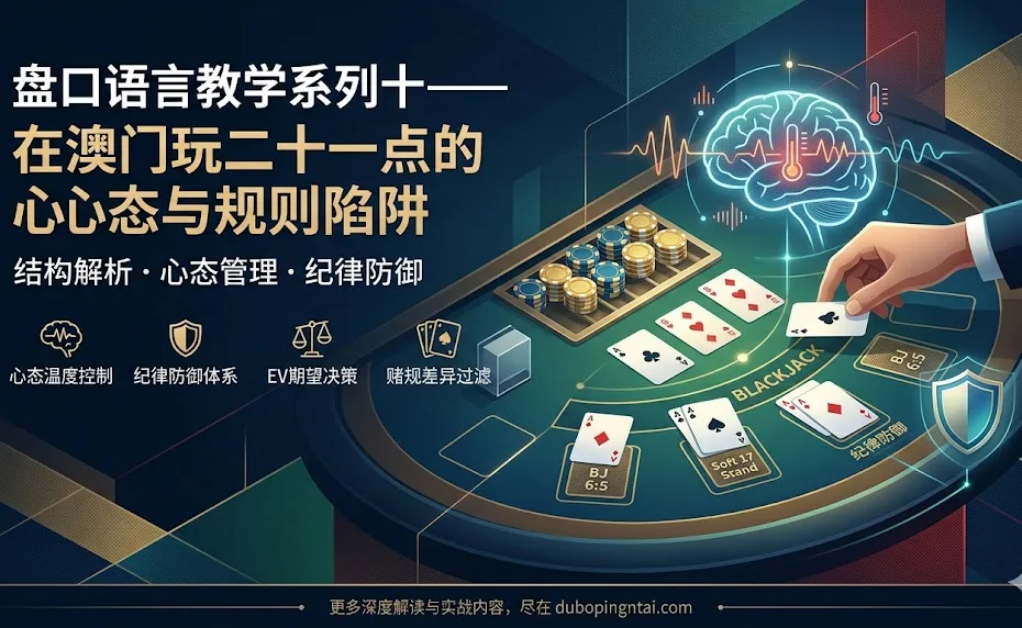 盘口语言教学系列十——在澳门玩二十一点的心态与规则陷阱