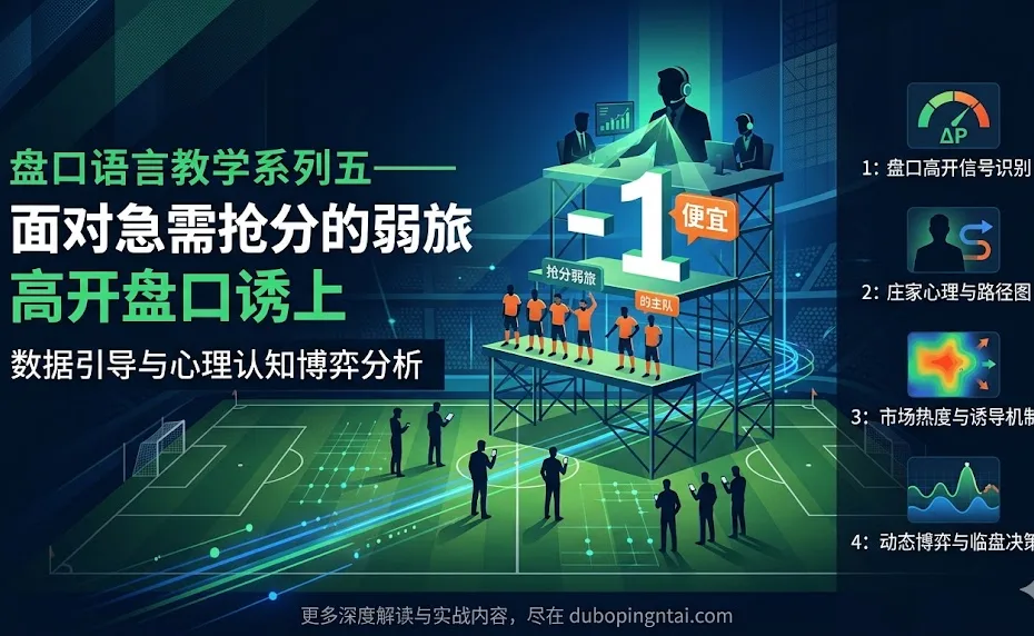 盘口语言教学系列五——面对急需抢分的弱旅高开盘口诱上