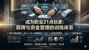 如何成为职业21点玩家：规则、算牌与资金管理的完整训练体系