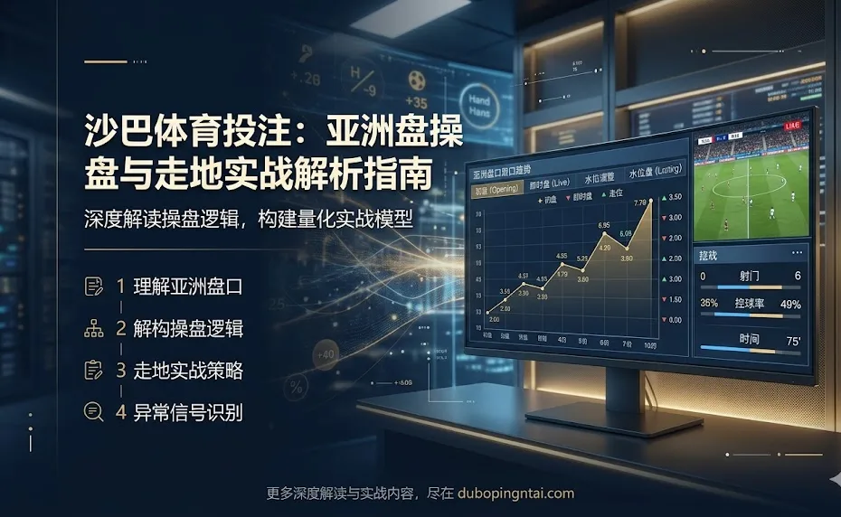 沙巴体育投注亚洲盘操盘与走地盘实战解析指南