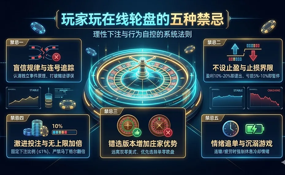 玩家玩在线轮盘的五种禁忌——理性下注与行为自控的系统法则