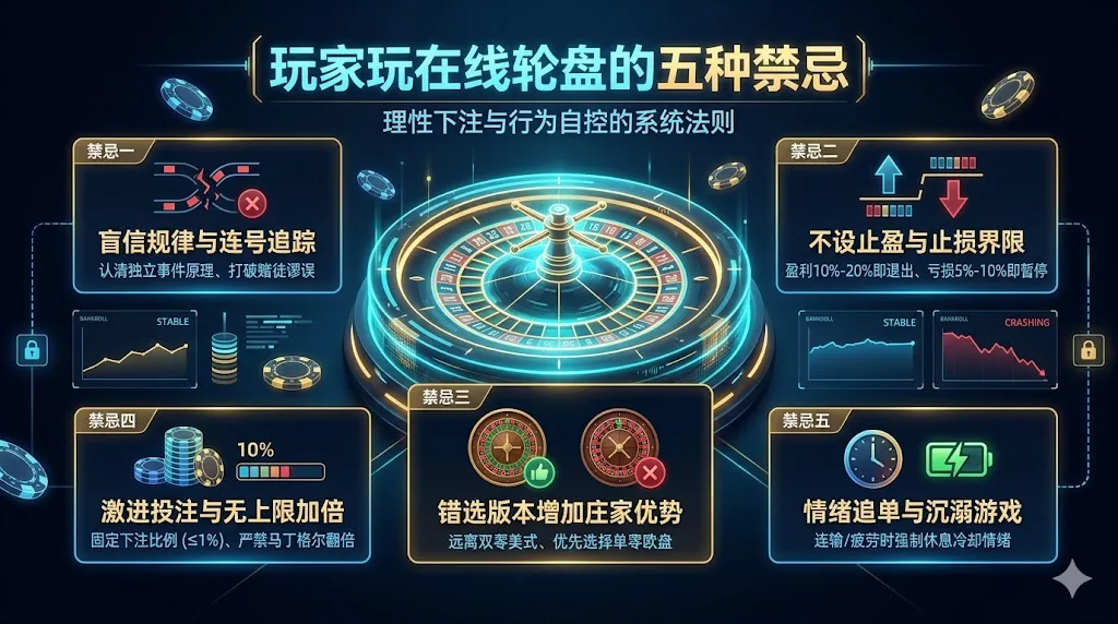玩家玩在线轮盘的五种禁忌——理性下注与行为自控的系统法则