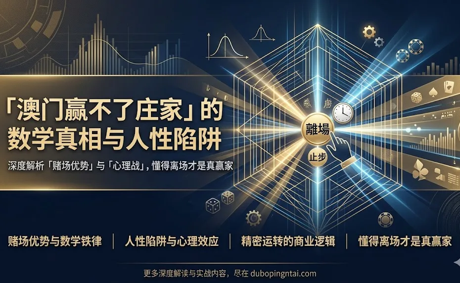 为什么你在澳门永远赢不了庄家