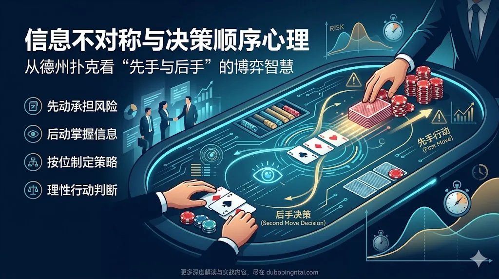 信息不对称与决策顺序心理：从德州扑克看“先手与后手”的博弈智慧