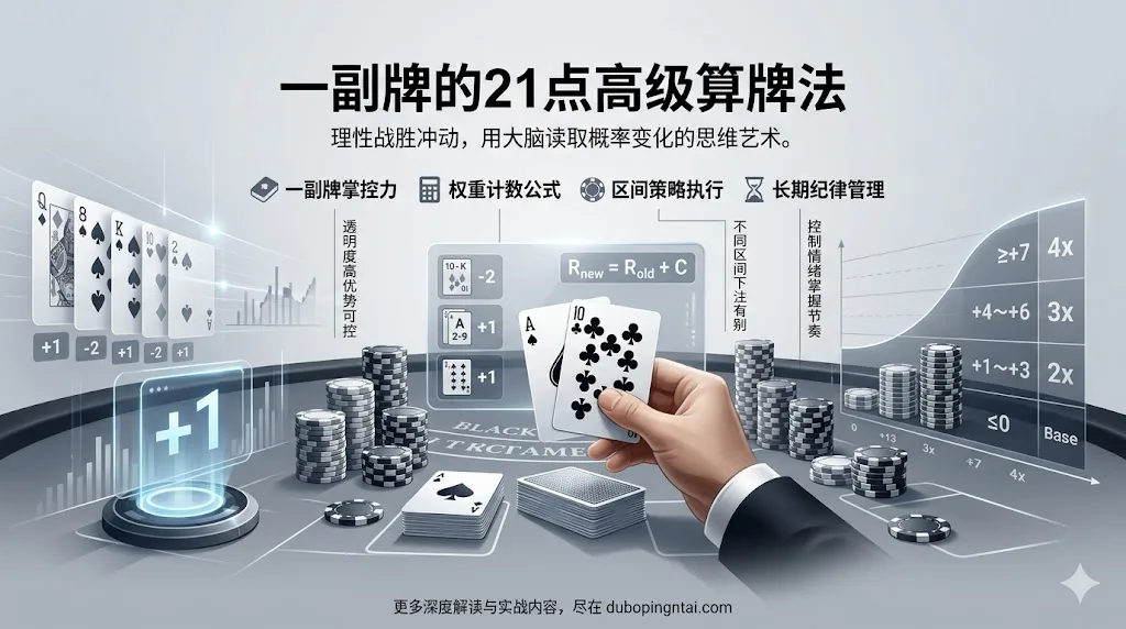 一副牌的21点高级算牌法