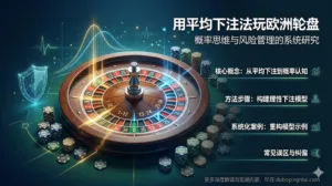 用平均下注法玩欧洲轮盘——概率思维与风险管理的系统研究