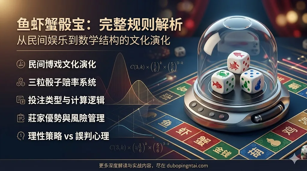 鱼虾蟹骰宝：从民间娱乐到数学结构的完整规则解析