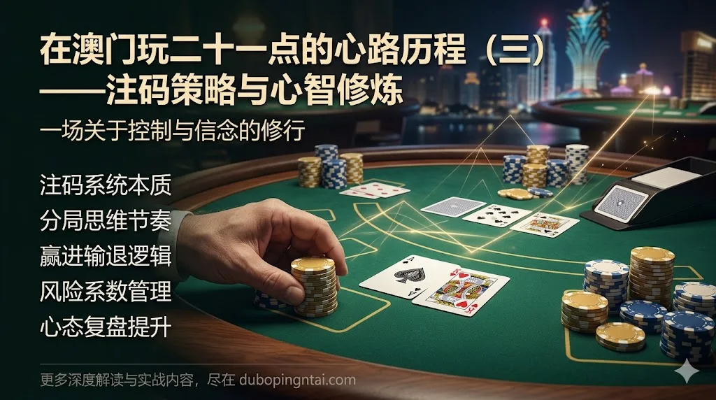在澳门玩二十一点的心路历程（三）——注码策略与心智修炼