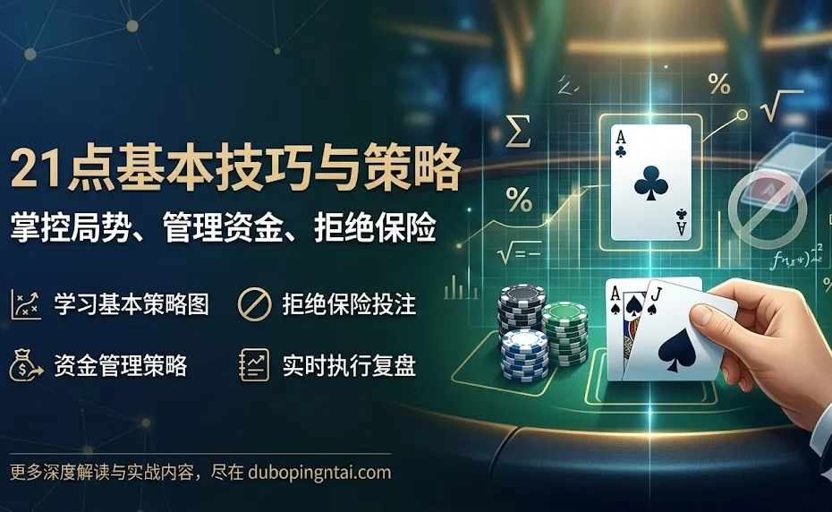 21点基本技巧与策略｜掌控局势、管理资金、拒绝保险的制胜体系