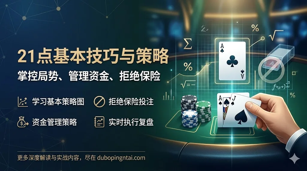 21点基本技巧与策略｜掌控局势、管理资金、拒绝保险的制胜体系