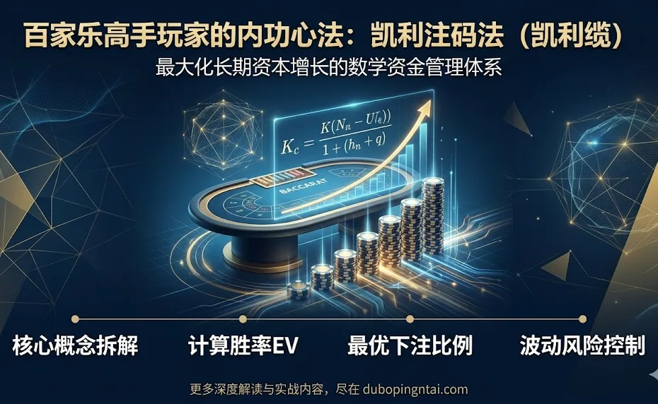 百家乐高手玩家的内功心法：凯利注码法（凯利缆）