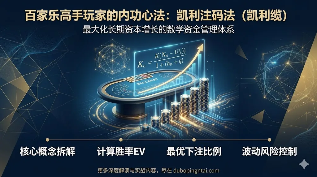 百家乐高手玩家的内功心法：凯利注码法（凯利缆）
