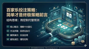 百家乐投注策略：简单才是终极策略