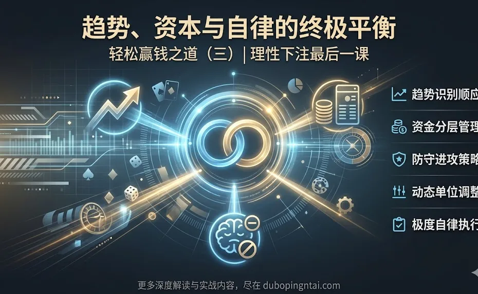 百家乐、骰子、轮盘轻松赢钱之道（三）：趋势、资本与自律的终极平衡
