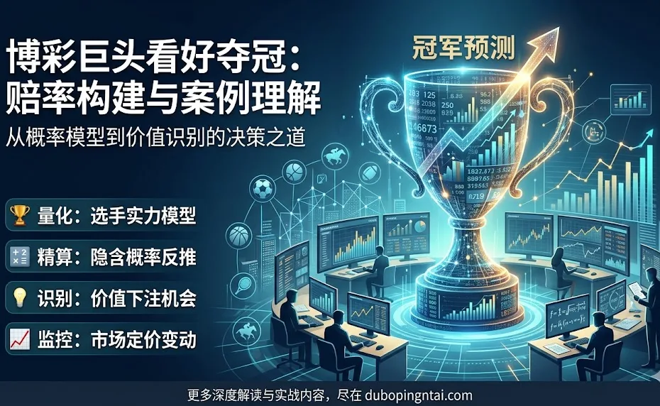 博彩公司看好夺冠、赔率差异构建与案例理解