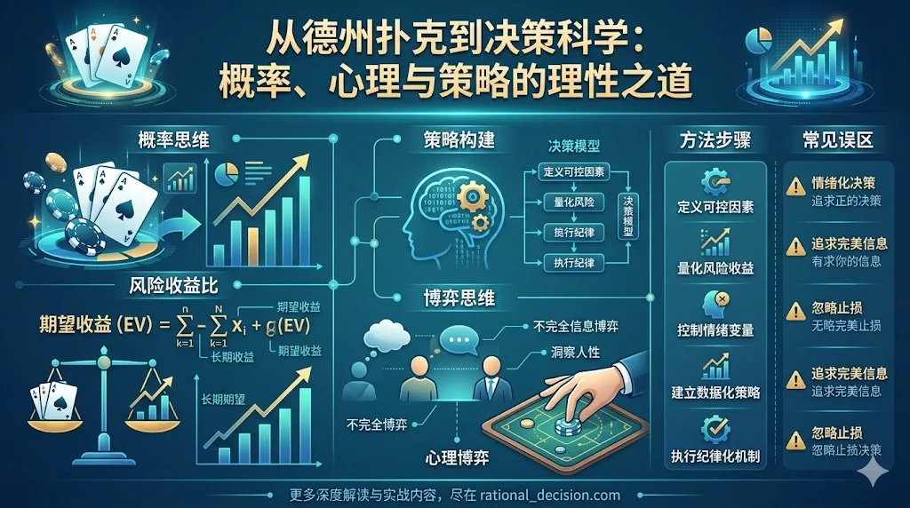 从德州扑克到决策科学：概率、心理与策略的理性之道
