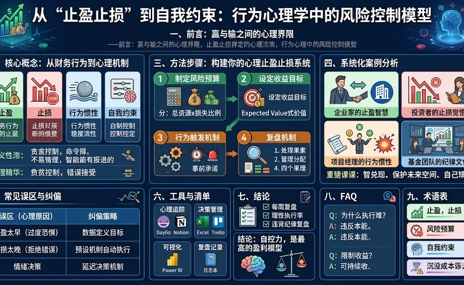 从“止盈止损”到自我约束：行为心理学中的风险控制模型
