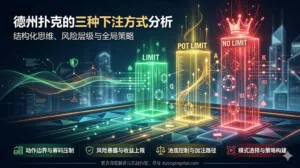 德州扑克的三种下注方式分析：结构化思维、风险层级与全局策略