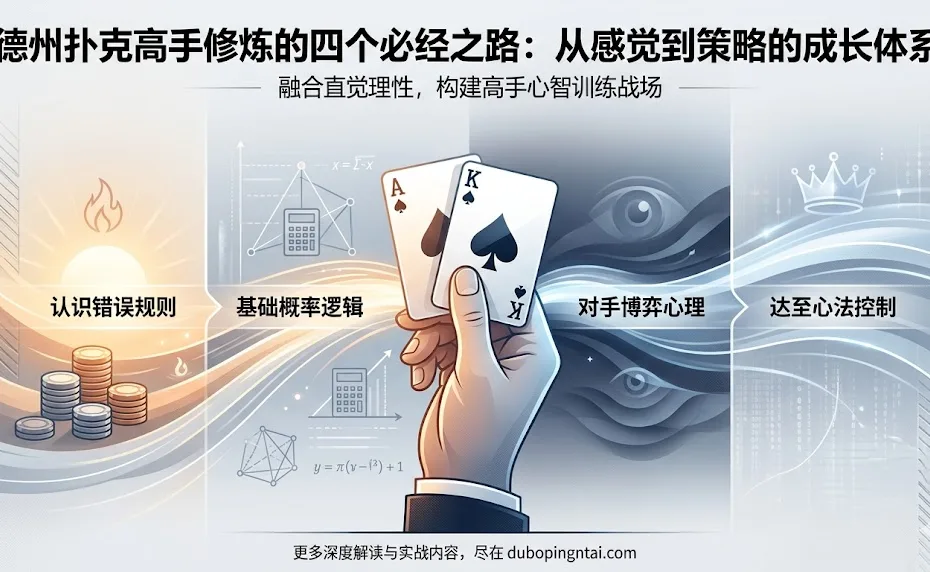 德州扑克高手修炼的四个必经之路：从感觉到策略的成长体系
